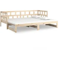 VidaXL Tagesbett Ausziehbar Massivholz Kiefer 2x(90x200) cm1279738