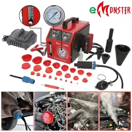 KS Tools 550.1470 Nebelmaschine zur Lecksuche mit 2 Ah Akku 36-tlg