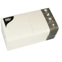 Papstar 200 Servietten, 3-lagig 1/4-Falz 24 cm x 24 cm