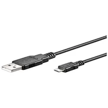 goobay USB-A auf Micro B 1,0 m Schwarz