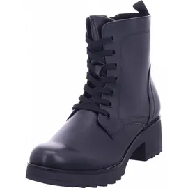 Marco Tozzi Damen Stiefeletten zum Schnüren mit Blockabsatz mit Reißverschluss, Schwarz 9425174