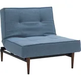 Innovation Living Sessel Splitback Strukturstoff 90 x 79 x 90 cm Blau mit verstellbarer Rückenlehne