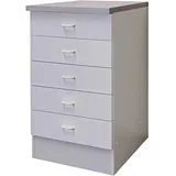 Flex-Well Unterschrank Schubkastenschrank 50 x 0 x 0 cm Weiß