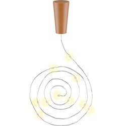 Goobay 3 x 10er LED-Flaschen-Lichterkette, inkl. Timer - Stimmungsvolle Leuchtdekoration für Glasflaschen
