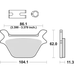 TRW Bremsbelag Typ PC, Organisch Performance Comfort, Bremsbelag "MCB 583" Satz