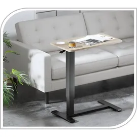 PureMounts PureMounts® Mobiler Beistell-Tisch höhenverstellbar, Höhenverstellbarkeit 64,0cm bis 99,9cm, bis zu 7kg Tragkraft, feststellbare Rollen, integrierter Getränkehalter, schwarz