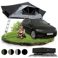 Juskys Autodachzelt Lago 140 x 240 cm Schwarz / Grau