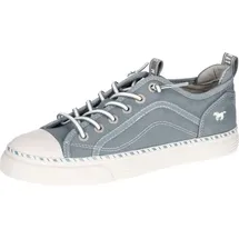 Mustang Damen Schnürschuh Stoffschuh mit Gummisohle rutschfest leicht 1376-308, Größe:38 EU, Farbe:Mehrfarbig - Blau - 38