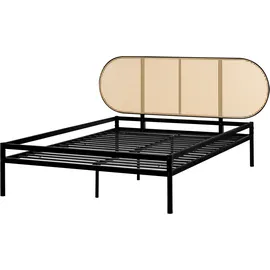 Beliani Boulin 140 x 200 cm Schwarz