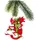 Figuren Shop GmbH Christbaumschmuck Weihnachtsbaumschmuck - Drache auf Zuckerstange - Dekoanhänger Fantasy (1-tlg) bunt