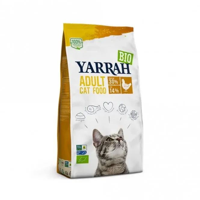 Yarrah Katze Trockenfutter - Huhn bio 10kg