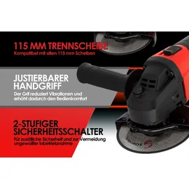 SCHMIDT security tools AG-115 inkl. 4,0 Ah Akku + Ladegerät