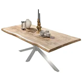 SIT Möbel SIT Tisch »TABLES & CO«, HxT: 77 x 90 cm, Holz - braun | silberfarben