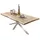 SIT Möbel SIT Tisch »TABLES & CO«, HxT: 77 x 90 cm, Holz - braun | silberfarben