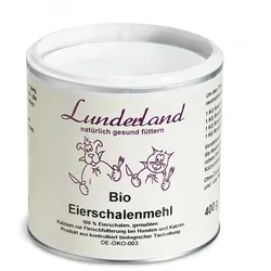 Lunderland Bio-Eierschalenmehl Nahrungsergänzung 400 Gramm