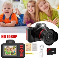 Kinder Kamera Digital Fotokamera HD 1080P mit 32GB SD Karte Spielzeug Geschenk