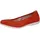 CAPRICE Damen Ballerinas aus Leder Bequem, Orange Suede), 38 EU