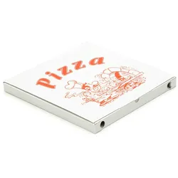KK Verpackungen 1800 Pizzakartons 360 x 360 x 40 mm Pizzaschachteln Motiv Verpackungen weiß