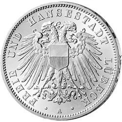 Deutsches Reich/Lübeck 3 Mark 1908-1914
