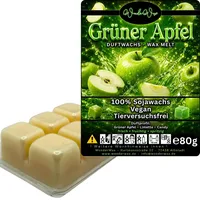 WonderWax Duftwachs Wax Melts für Duftlampe, 6 Würfel Duftmelt Wachsmelt Sojawachs Duftwachs Würfel für Raumdüfte, Wachs Duftöl Winter Indoor Schmelzen für Aromalampe Grüner Apfel