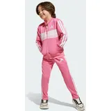 adidas Seasonal Essentials Tiberio 3-Streifen Tricot Trainingsanzug Pink Fusion/White/Clear Pink 128