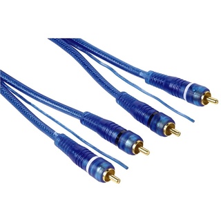 Hama Cinch-Kabel 2 Stecker - 2 Stecker mit Remote 5,0m blau (62417)