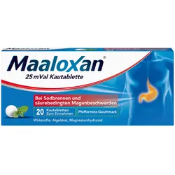 MAALOXAN Kautabletten bei Sodbrennen & Magenschmerzen
