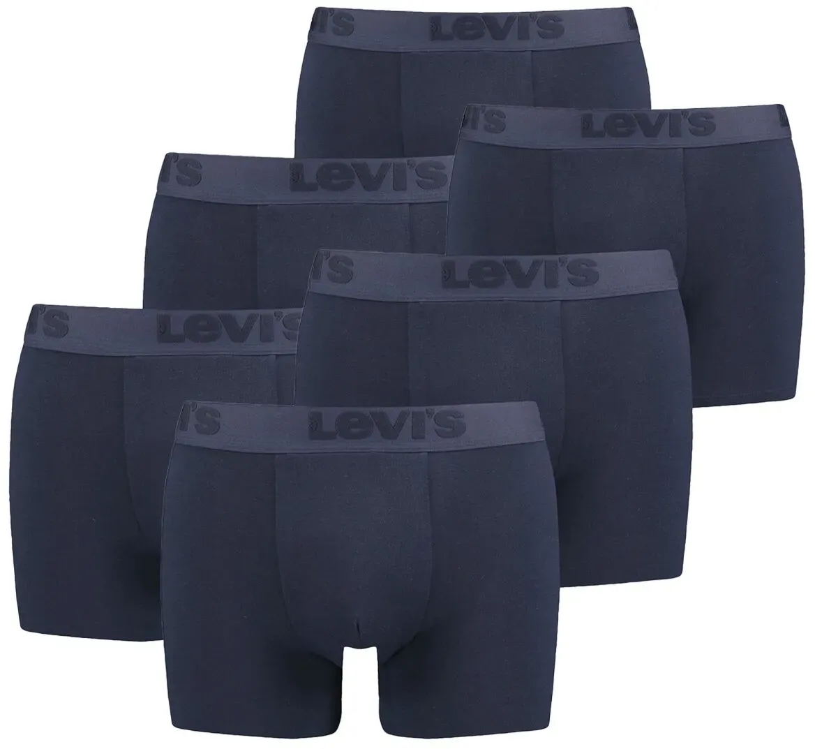 LEVI ́S Herren Boxer - Premium Boxer, Cotton Stretch, 6er Pack Navy 2XL