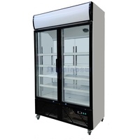 Groju Gastro Getränkekühlschrank Gewerbekühlschrank Flaschenkühlschrank 800L 2 Türen