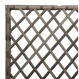 vidaXL Gartenpflanzer mit Gitter 70 x 30 x 135 cm Grau