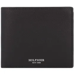 Tommy Hilfiger TH Saffiano Geldbörse RFID Schutz Leder 11.5 cm black