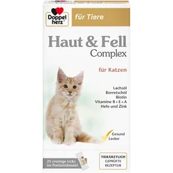 Doppelherz für Tiere Haut & Fell Complex für Katzen