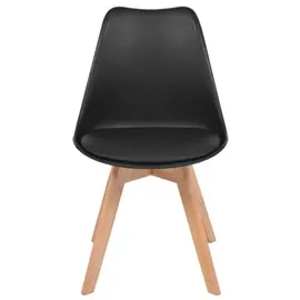 vidaXL Esszimmerstühle 6 Stk. Grau Kunststoff