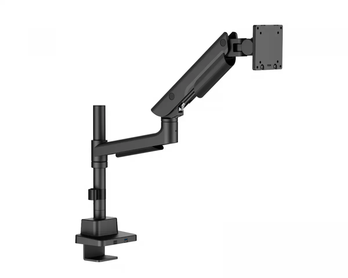 MaxMount Hercules Monitorständer 27kg USB-Ports 24”-57” Schwarz - 1 Monitor