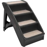 Hundetreppe Klappbar Schwarz 62X40X49,5 Cm