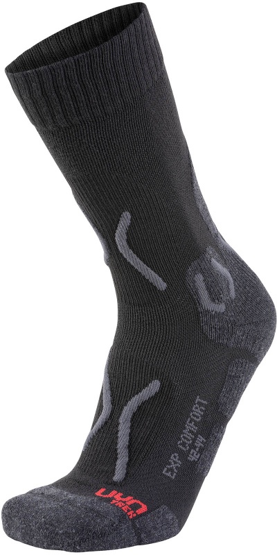 UYN Explorer Comfort Trekkingsocken aus Natex Herren black/grey 45-47