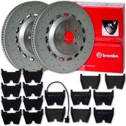Brembo Bremsscheiben 370mm + Beläge Vorne Für Audi Tt 2,5 Rs Coupe + Cabrio: Bremsscheibe: Audi: 8s0615301c Audi: 8s0615301e Audi: 8s0615301l Bremsbel
