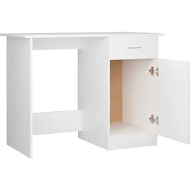 vidaXL Schreibtisch Weiß 100×50×76 cm Holzwerkstoff