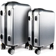 Hti-Living High Level Koffer-Set 2-tlg. silber