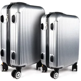 Hti-Living High Level Koffer-Set 2-tlg. silber