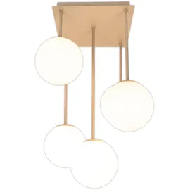 OTTO home Nellin 5 E14 quadratisch beige matt/opal weiß
