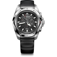 Victorinox Herren-Uhr I.N.O.X. Chrono, Herren-Armbanduhr, analog, Quarz, Wasserdicht bis 200 m, Gehäuse-Ø 43 mm, Armband 21 mm, 140 g, Schwarz