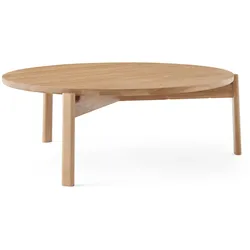Audo - Passage Lounge Tisch, Ø 90 cm, Eiche natur