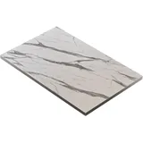 GGM Möbel Bistro Tischplatte | Weiß Marmor | B:T 110 x 60 cm | Gastro Tischplatte