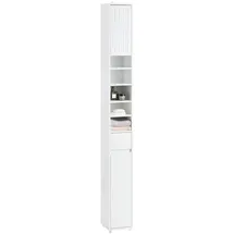 SoBuy Hochschrank 20 x 180 x 20 cm Weiß MDF