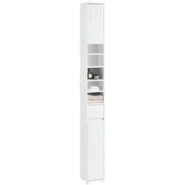 SoBuy Hochschrank 20 x 180 x 20 cm Weiß MDF
