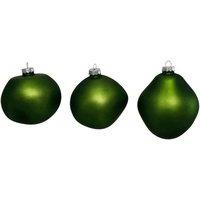 Leonique Weihnachtsbaumkugel »Birdelle matt, Weihnachtsdeko, Christbaumschmuck, Christbaumkugeln«, (Set, 3 St.), grün