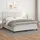 vidaXL Boxspringbett mit Matratze Weiß 180x200 cm Kunstleder