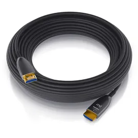 Primewire Ultra HD HDMI 2.0b Glasfaserkabel 3-fach geschirmt 4K / Full HD / 3D / ARC / High Speed mit Ethernet - 30m