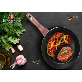 Berlinger Haus Irose Topf-Set 9-tlg. 3 x Kochtopf + 2 x Bratpfanne + 3 x Küchenutensilien + Grillplatte